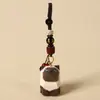 Llavero colgante de talla de madera hecha a mano para llaves de coche de gato, colgante para mochila escolar de mascota linda femenina, regalo para novias, venta al por mayor