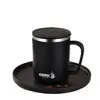 Envío transfronterizo taza de doble capa de acero inoxidable 304, anti-quemaduras, anti-caídas, con tapa, taza de café para oficina, regalo