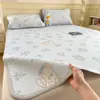 Conjunto de Quatro Peças de Tapete Refrescante de Seda Gelada de Verão Grau A Materno e Infantil, Tapete Refrescante com Ar Condicionado Lavável à Máquina para Dormitório de Estudante, Tapetes Macios de Solteiro e Casal