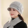 Gorras para Mujeres de Mediana Edad y Mayores, Gorras de Béisbol Tejidas de Piel de Conejo para Otoño e Invierno, Gorras para Madres Mayores, Gorras para Señoras Mayores, Al por Mayor en Stock
