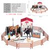 Juguete infantil simulación micro paisaje planta árbol frutal modelo paisaje árbol escena árbol arena mesa decoración animal modelo