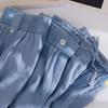 Pantalones Casuales para Mujer Talla Grande 90 kg Primavera/Verano 2026 Vaqueros Finos de Seda de Hielo Corte Amplio Pantalones Jogger Adelgazantes