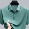 Nueva Camisa Polo de Manga Corta para Hombre Verano 2025 Casual con Cuello Camisero Nueva Camiseta de Verano para Viajes de Negocios para Hombre