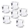 Cubo de Hielo Sintético Acrílico de 25 mm Decoración DIY Bandeja de Hielo Cuadrada Transparente Accesorios Molde de Decoración para Publicidad de Bar Disparo