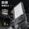 Funda impermeable magnética roja para Apple 17 Pimiento iPhone17Promax Funda para exteriores anticaídas para buceo y fotografía
