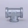 Suministro Directo de Fábrica de Accesorios para Tubería de Acero Galvanizado Caliente Ma 100 Diámetro Igual Tes de Fontanería Ferretería de Incendios Conector de Rosca para Tubería