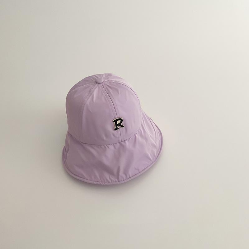 速干开檐R字母  紫色