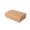 Caja Anillo Papel Marrón para Empacar Caja de Regalo Metálica Antioxidación Tapa Cielo y Tierra Caja de Almacenamiento para Joyería Collar Marcador de Libros En Stock