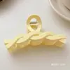 Color Café con Leche Estilo Ins Pinza de Tiburón Grande Accesorios de Cabello de Gama Alta para Mujeres Pasador Mate Pasador Lindo Venta al por Mayor