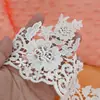Osso de carro bordado solúvel em água renda vestido de noiva boneca Barbie vestido externo único tecido decorativo DIY acessórios