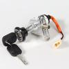Cerradura de puerta eléctrica para llave de ranura curva de coche eléctrico Qiaoge es adecuada para el bloqueo de energía de coche de batería Bell Yadi de Taiwán, dos cables, venta al por mayor