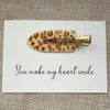 Pinza Retro para el Cabello con Estampado de Leopardo y Diseño de Flor y Corazón, Pinza Lateral, Pinza para Flequillo, Accesorio de Cabello Ondulado de Moda para Mujeres, Versátil