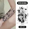 Tatuaje Temporal de Flor Grande Herbal para Brazo Estilo Ins Oscuro Gradiente No Reflectante Semi-Permanente Tatuaje de Flor en el Brazo para Hombres y Mujeres Impermeable