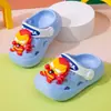Zuecos de Acero para Niños de Verano con Suelas Ligeras, Suaves, Antideslizantes y Resistentes a Impactos, Lindas Sandalias Infantiles de Héroe de Dibujos Animados