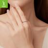 Yinziyun Original Exquisito Colorido Zircônia Anel Único Moda Feminina Empilhável Anel de Prata Esterlina S925 Fabricante de Anéis