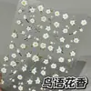 Adesivos Elegantes para Unhas de Camélia Embossados 3D Estilo Fresco Camélia e Pássaro Estilo Chinês Adesivos Florais para Unhas
