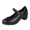 Zapatos Cuadrados de Baile para Mujer, Zapatos de Baile Plateados para Cuatro Estaciones, Tacones Medios para Adultos de Mediana Edad y Mayores, Zapatos de Baile de Salón de Suela Suave con Suelas de Tendón
