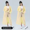 Impermeable de EVA, no desechable, engrosado, estilo largo para exteriores, protección completa contra la lluvia, poncho de lluvia portátil para niños y adultos, adecuado para montañismo
