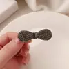 ¡Precioso~ Clip para el Cabello de Alta Gama con Lazo y Diamantes Brillantes para Mujer 2025 Nuevo Clip Coreano para Flequillo Lateral Accesorio para el Cabello Pasador