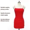 Moda Femenina Verano 2025 Europea y Americana Sexy Celebridad de Internet Fiesta Tirantes Espagueti Vestido Ajustado Chica Caliente Bodycon Minifalda