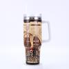 Transfronteiriço Halloween Natal 40oz copo de sorvete criativo 3d impressão alça Copo de carro dupla camada Vácuo Thermos copo