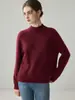 Suéter de punto de hilo multicolor floral, cuello redondo, engrosado, 100% cachemira, nuevo estilo otoño/invierno, suave, cálido y de alta gama, capa base