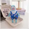 Colgantes de peces geniales, peces flácidos, peces que yacen planos de los residentes de Fondo de Bikini, accesorios para llaveros, chales de Navidad