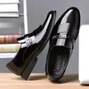[100% piel de vaca] tratamiento especial de liquidación zapatos de cuero zapatos de hombre zapatos formales de negocios suela blanda antideslizante zapatos para hombre de mediana edad