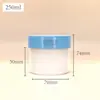 Frasco de PP 100g/150g frasco vacío de boca ancha para polvo liofilizado 200/300/400ml frasco de plástico para exfoliante corporal