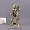 Modelo de figura vintage em latão, escultura de bronze da Menina Dragão, pequena peça decorativa, Menina do Fogo Mágico, decoração criativa para casa, artesanato