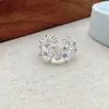 Anillo Exquisito de Colores para Mujer Lujo Ligero Versátil Temperamento Personalidad Elegante Anillo Abierto Versátil Estilo ins Anillo para Dedo Índice Moderno
