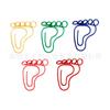 Fábrica de origen transfronteriza 6 colores forma de nota alta protección del medio ambiente recubierto de plástico color especial clip para papel forma especial clip para papel metálico en stock