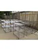 Estantería de rejilla para el hogar de almacén de fábrica, estantería de almacenamiento multicapa, de pie, de acero inoxidable, estantería de rejilla para cocina, estantería de capas para almacenamiento de almacén