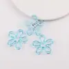 Contas Acrílicas Flor de Onda Grande Transparente Doce Acessórios de Pingente para Chaveiro Feito à Mão Peças Pequenas