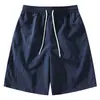 Shorts de Moda Liso Colorido de Cordão para Homens, Respirável, Secagem Rápida, Caimento Solto, Esportivo Casual Cadeia de Suprimentos de Roupas Masculinas Lisas Coloridas
