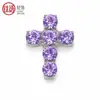 Aleación de Titanio F136 Colorido Clavo para Cartílago Auricular Cruzado Clavo para Labio con Circonita 5A Joyería Versátil para Piercing Corporal Venta al por Mayor