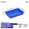 Fabricante Placa Cuadrada de Plástico Placa Rectangular Plana de Plástico Caja de Almacenamiento de Herramientas y Piezas Caja de Volteo Fruta y Verdura Alimento