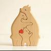 Popular transfronterizo europeo y americano estación independiente de Amazon rompecabezas de madera DIY oso madre-hijo conjunto de elefante madre-hijo adornos de madera