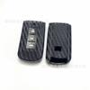Para coche Mitsubishi juego de llaves de silicona Outlander Jinxuan ASX wing God Lancer funda para llave de coche con patrón de fibra de carbono
