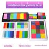 Almofada de Tinta Pequena Colorida para Crianças Cores Doces DIY Gradiente Multicolorido Pintura a Dedo Impressões Digitais. O Lojista Recomenda Popularidade