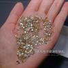 Rhinestones para Uñas Color Champán, Rhinestones de Forma Irregular con Base Plana, Decoraciones para Uñas Zircon K9 Melard 5A de Borde Invertido para Otoño e Invierno, Rhinestones para Uñas