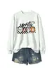 Mama esportiva Amazon eBay loja independente moletom feminino novo com gola redonda e mangas compridas moderno e estiloso