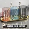 Copo para Enxaguante Bucal de Luxo Leve, Copo Simples para Escovar os Dentes, Copo de Dente Transparente Personalizado Criativo para Casal, Copo de Dente Espessado para Uso Doméstico