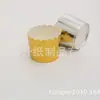 Porta pastel de papel de alta temperatura especial de fábrica taza blanca pura con recubrimiento porta papel redondo taza de prueba de supermercado