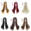 Peruca Cosplay Anime Personalizada Cabelo Longo Liso Colorido Repartição Média 70cm Touca Transfronteiriça Europeia e Americana Fabricante Atacadista