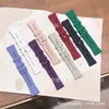Correa Deportiva Personalizada de Goma Suave de PVC para Reloj, Adecuada para Todas las Series de Apple Watch, con Agujeros para Fácil Sujeción
