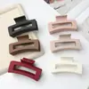 Pinza para el Cabello de Silicona con Acabado de Alta Gama, Pinza Suave de Goma Color Sólido Cuadrada Estilo Tiburón para la Parte Posterior de la Cabeza, Accesorio para el Cabello con Textura de Goma Simple