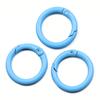 15 colores suministro directo de fábrica hebilla de resorte redonda de color metal para manualidades conector de cadena para perro joyería