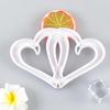 Molde de Corte Doble Corazón Molde de Plástico con Forma de Corazón Molde para Galletas Artificiales DIY Plástico Ecológico Proveedor Listo Fabricante