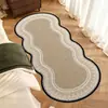 Alfombra de Bucle Estilo Francés de Gama Alta Vintage para Mesita de Noche de Dormitorio Principal Uso en Casa